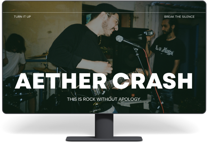 Musical Band Website by Harri Digital