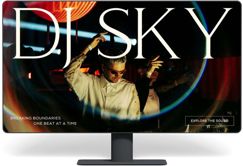 DJ Website by Harri Digital