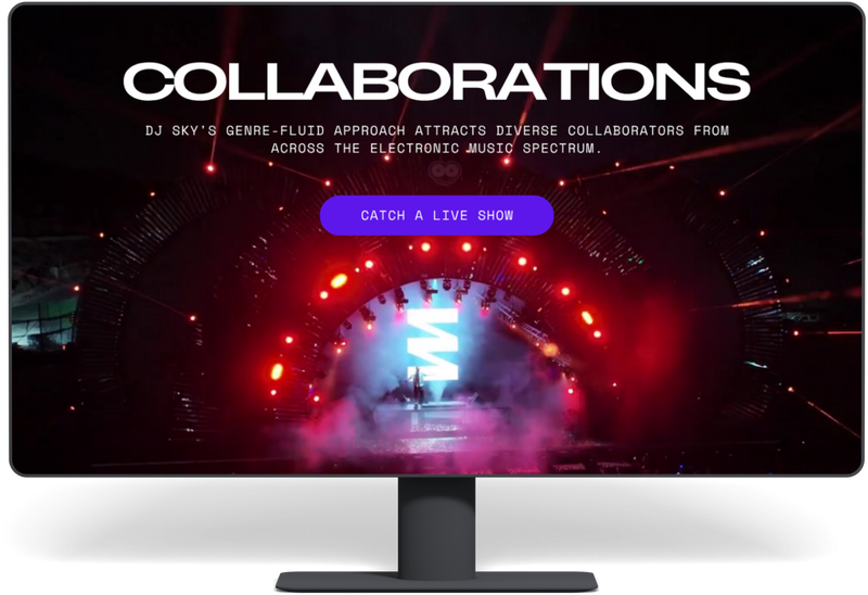 Music Collaborations Website by Harri Digital