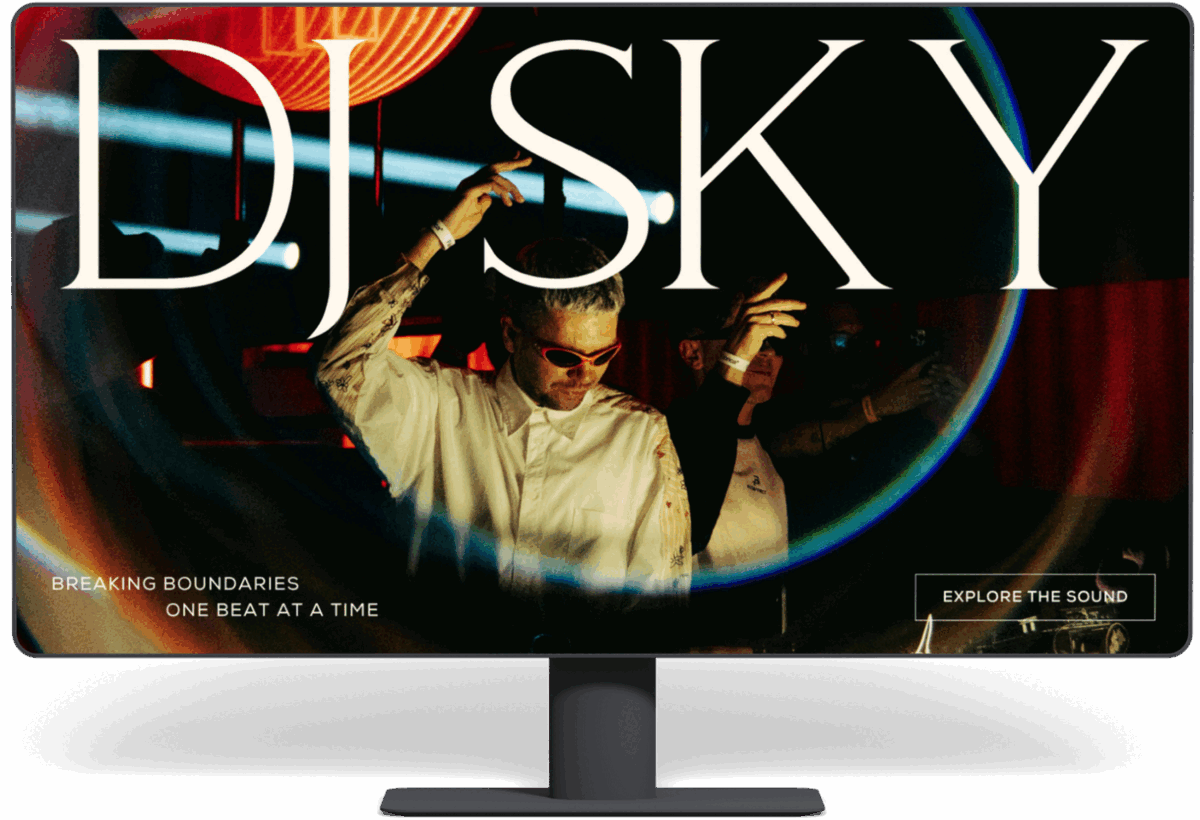 DJ Website by Harri Digital