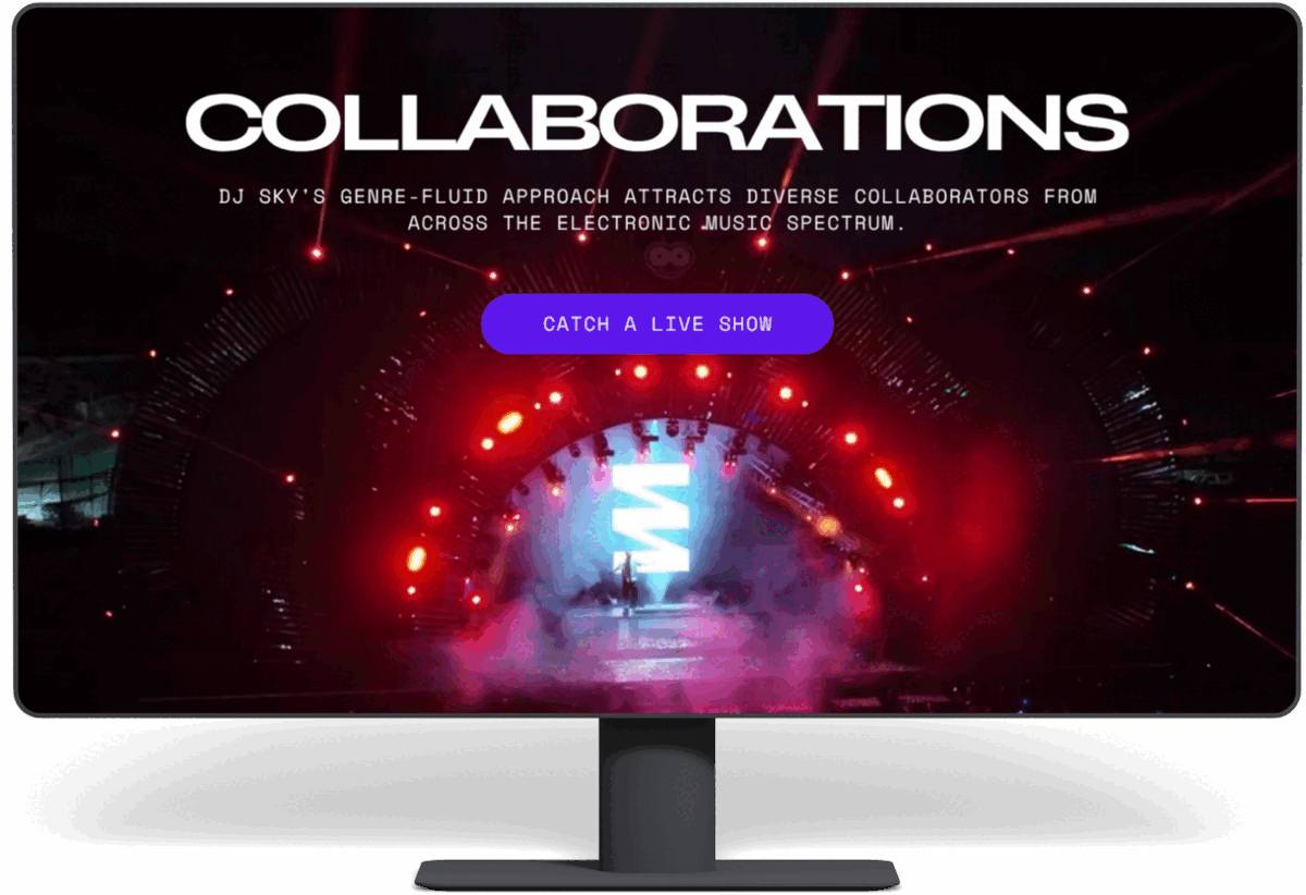 Music Collaborations Website by Harri Digital