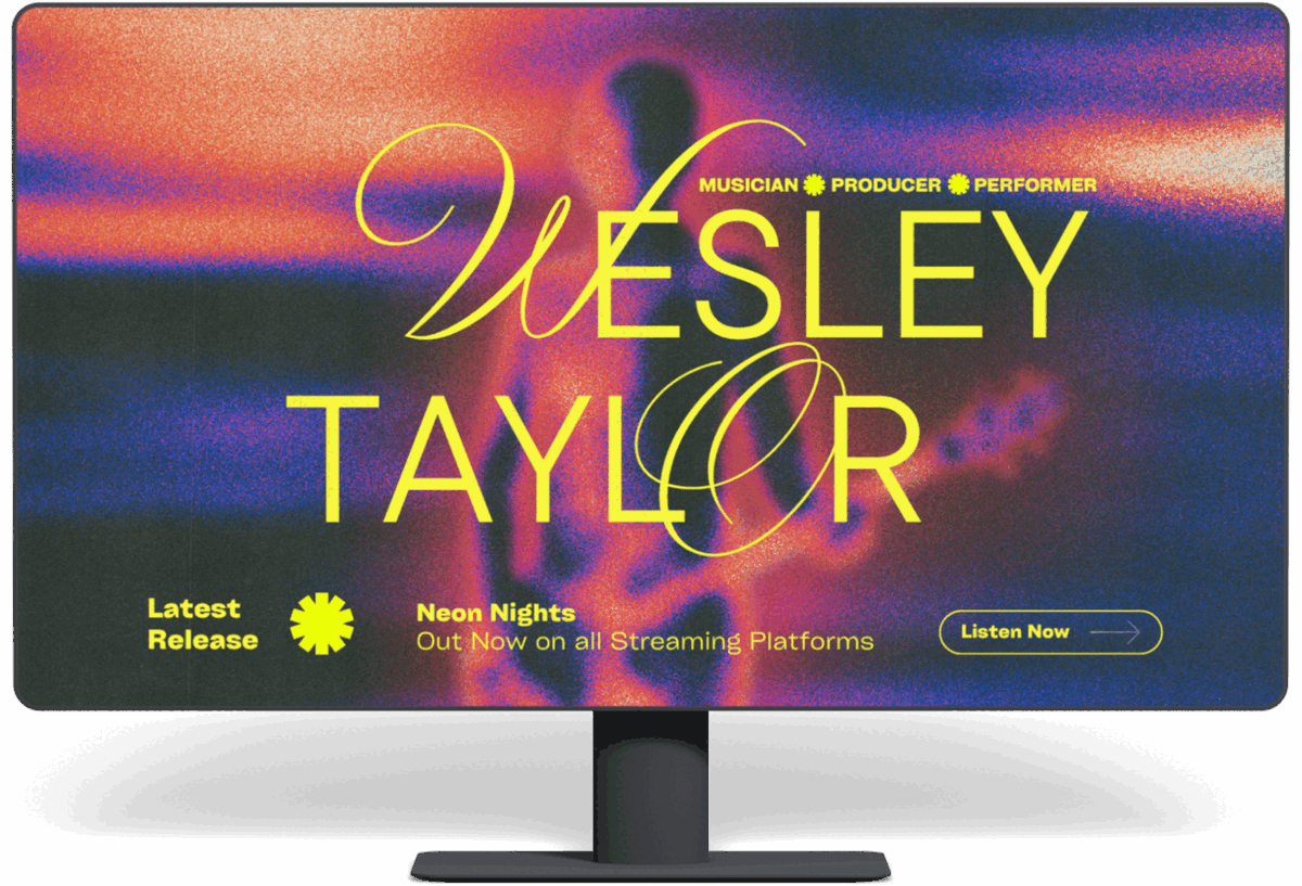 Solo Artist Website by Harri Digital